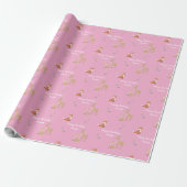 Persoonlijke verjaardag van bosdier cadeaupapier (Uitgerold)