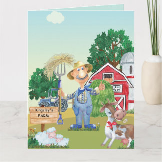 Persoonlijke verjaardag van Oude MacDonald Kaart