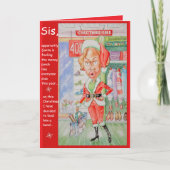 Persoonlijke Verjaardag van Zuster Redelijk Geprij Kaart (Voorkant)