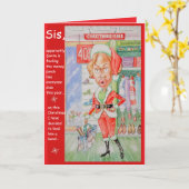 Persoonlijke Verjaardag van Zuster Redelijk Geprij Kaart (Gele Bloem)