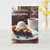 Persoonlijke verjaardag voor oma | Pie Pun Kaart (Gele Bloem)