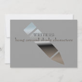 Persoonlijke verjaardag voor schrijvers kaart (Voorkant)