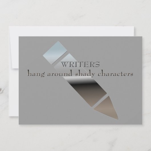 Persoonlijke verjaardag voor schrijvers kaart (Voorkant)