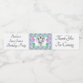 Persoonlijke verjaardag waterfles etiket (Enkel label)