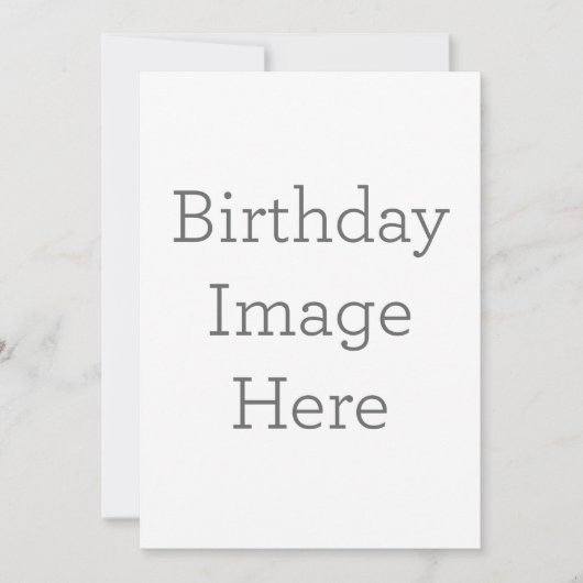 Enkele uitnodiging, Maat: 12,7 x 17,8 cm, Papier: Signature Mat, Enveloppen: Wit (Voorkant)