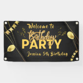 Persoonlijke verjaardags Welkom Banner (Horizontaal)