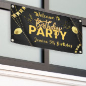 Persoonlijke verjaardags Welkom Banner (Buitenkant Gebouw)