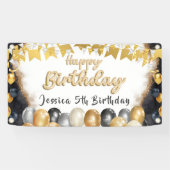 Persoonlijke verjaardags Welkomstbanner Spandoek (Horizontaal)