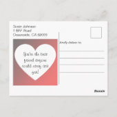 Persoonlijke verjaardagsavatar van beste vriendin briefkaart (Achterkant)