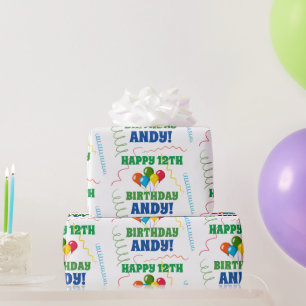 Persoonlijke Verjaardagsballonnen Cadeau Cadeaupapier
