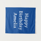 Persoonlijke verjaardagsbanner met aangepaste naam wandkleed (Voorkant (horizontaal))