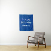 Persoonlijke verjaardagsbanner met aangepaste naam wandkleed (In situ)