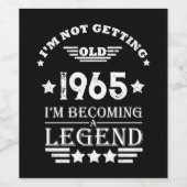 Persoonlijke verjaardagscadeaus van zestig jaar ou wijn etiket (Enkel label)