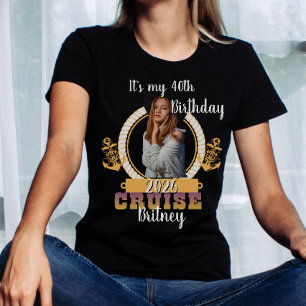 Persoonlijke verjaardagscruise met eigen gezicht t-shirt