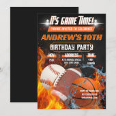 Persoonlijke Verjaardagsfeest All Star Sport Uitno Kaart (Voorkant / Achterkant)