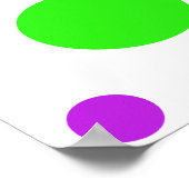 Persoonlijke verjaardagsfeestbanner voor meisjes poster (Hoek)