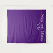 Persoonlijke verjaardagsfelicitatie wandkleed (Voorkant (horizontaal))