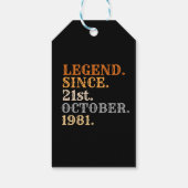 Persoonlijke verjaardagsgeschenken Geboortedatum t Cadeaulabel (Achterkant)