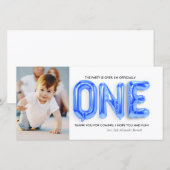 Persoonlijke Verjaardagskaart - Dankjewel - 1e ver Bedankkaart (Voorkant / Achterkant)