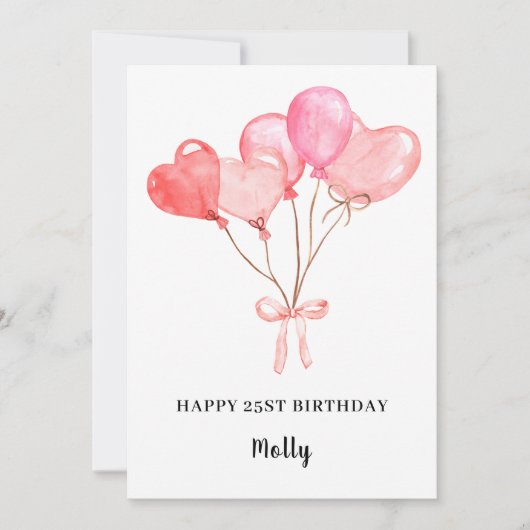 Persoonlijke verjaardagskaart kaart (Voorkant)