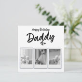 Persoonlijke Verjaardagskaart met Foto van Papa -  Kaart (Staand voorkant)