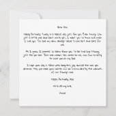 Persoonlijke verjaardagskaart met foto van pappa - kaart (Achterkant)