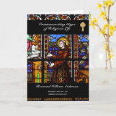 Persoonlijke verjaardagskaart Priester Gebrandschi Kaart (Gele Bloem)