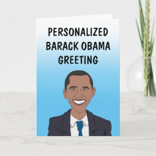 Persoonlijke verjaardagskaart van Barack Obama Kaart