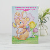 Persoonlijke verjaardagskaart voor achterkleindoch feestdagenkaart (Staand voorkant)