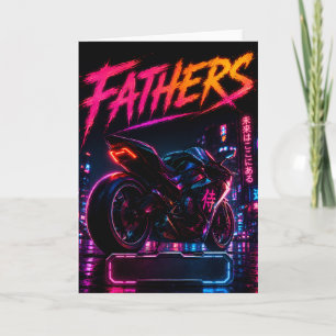 Persoonlijke Verjaardagskaart voor Biker Vader Kaart