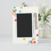 Persoonlijke verjaardagskaart voor fototekst (Staand voorkant)