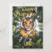 Persoonlijke verjaardagskaart voor kinderen bedankkaart (Voorkant)