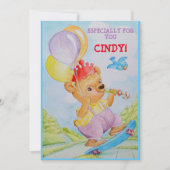 Persoonlijke verjaardagskaart voor kleine meisjes bedankkaart (Voorkant)