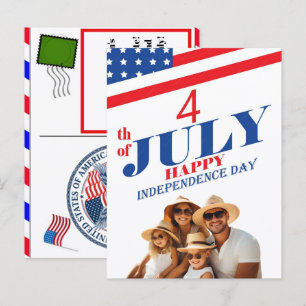 Persoonlijke verjaardagskaarten 4 juli 2026 feestdagenkaart