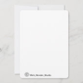 Persoonlijke verjaardagskaarten kaart (Achterkant)