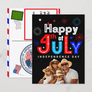 Persoonlijke verjaardagskaarten voor 4 juli feestdagenkaart