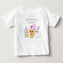 Persoonlijke Verjaardagsmeisje Lama, Kitten en Mui