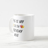 Persoonlijke verjaardagsmok, koffiemok (Voorkant links)