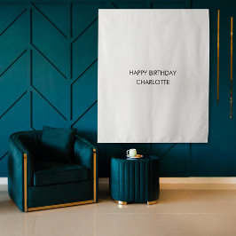 Persoonlijke Verjaardagsnaam Vlag Stoff Banner  Wandkleed