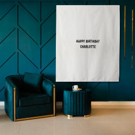 Persoonlijke Verjaardagsnaam Vlag Stoff Banner  Wandkleed