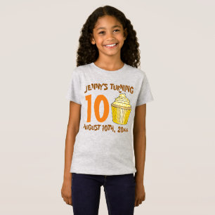 Persoonlijke verjaardagspartij voor cupcake-Cake T-shirt