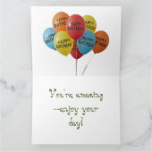 Persoonlijke verjaardagswensen voor je zus kaart (Binnen)