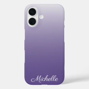 Persoonlijke verloop ombre Ultra Violet iPhone 16 Hoesje