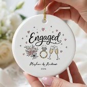 Persoonlijke Verloving Kerst Ornament