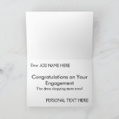 Persoonlijke verlovingkaart kaart (Binnen)