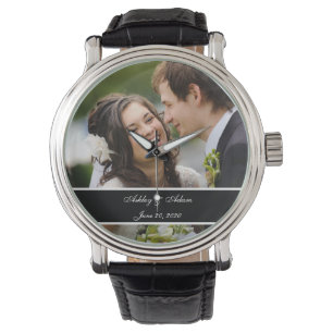 Persoonlijke Verlovingsfoto-herinnering op Maat Horloge