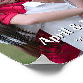 Persoonlijke verlovingsfoto poster (Hoek)