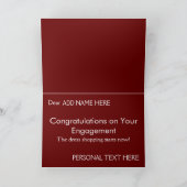 Persoonlijke verlovingskaart kaart (Binnen)