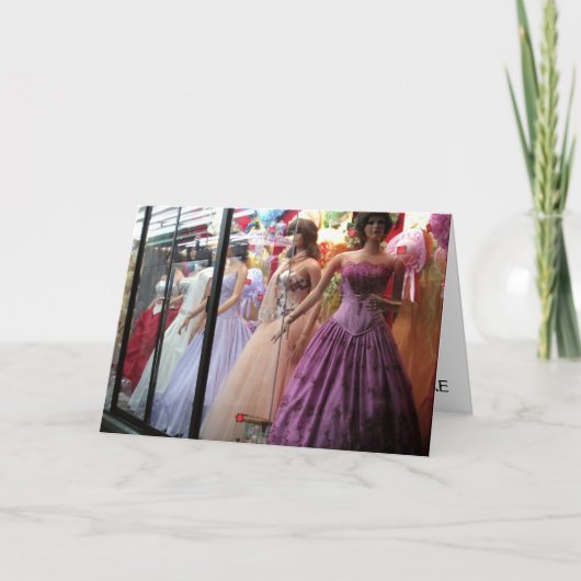 Persoonlijke verlovingskaart kaart (Voorkant)