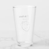 Persoonlijke verlovingsring voor de heer Nieuw Get Glas (Achterkant)